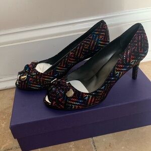 Gorgeous Stuart Weitzman Multicolor Patterned Heels